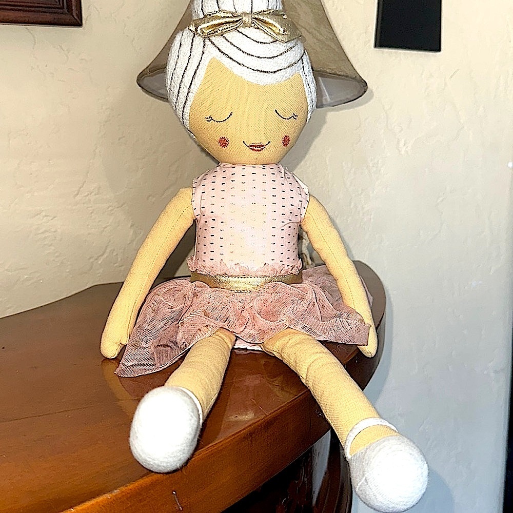 Target PILLOWFORT Plush Ballerina 20" Rag Doll Pink Girly Decorative Bedroom Toy